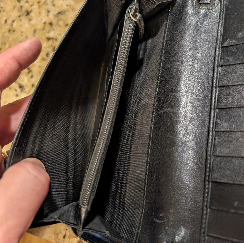 Gucci Micro GG Black leather Wallet Vintage Guccisima - Picture 4 of 10